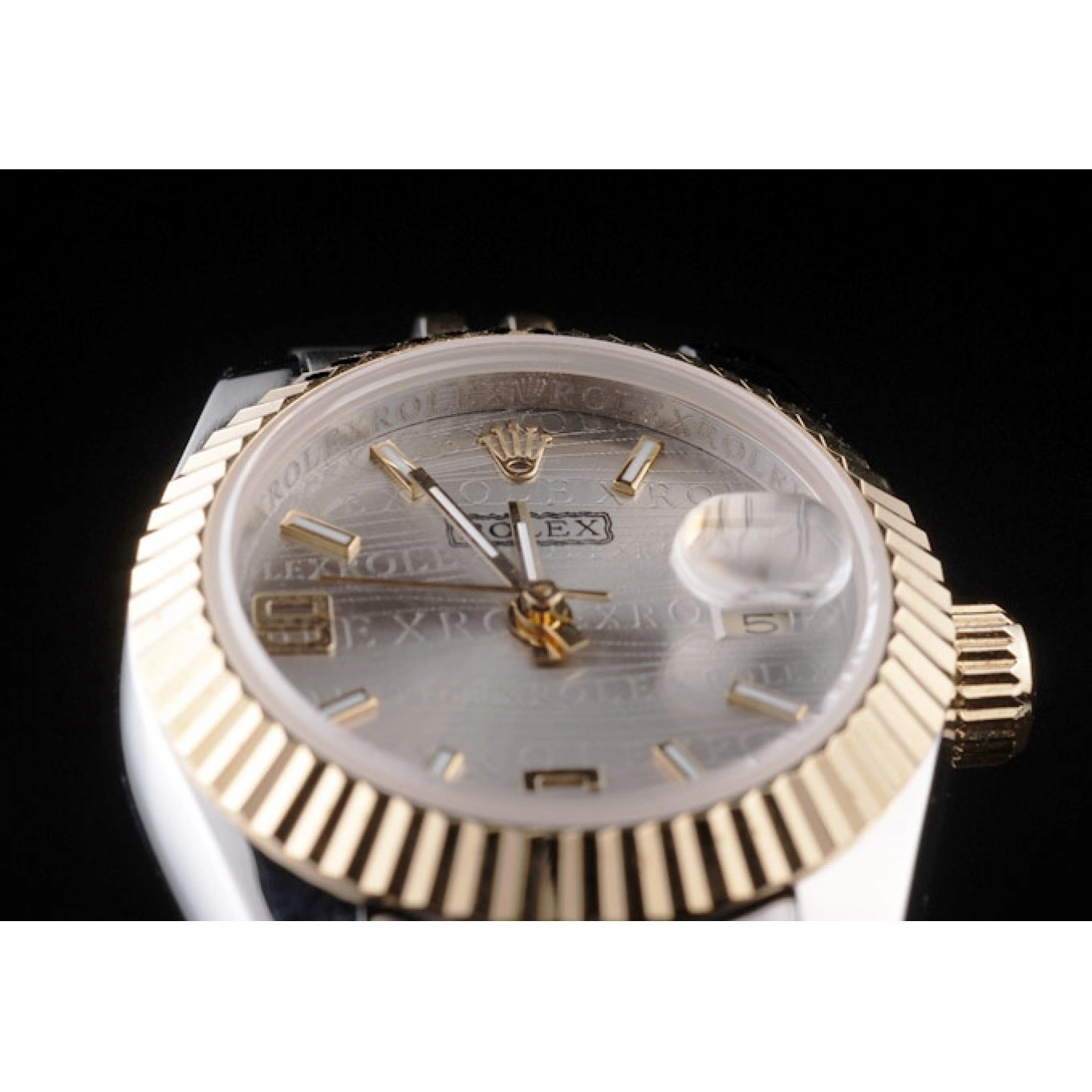 Aaa replica watch Steel Datejust 98078 Yellow Two Rolex Tone Plated Stainless Gold 0727